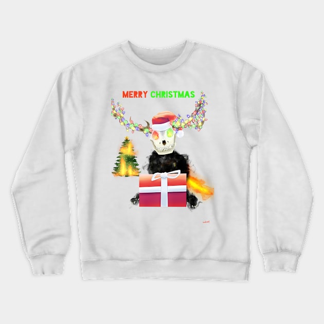 Hellish Christmas Crewneck Sweatshirt by Bloodfire09